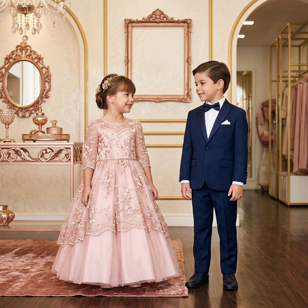 Vestidos de Festa e Trajes Sociais Infantis Leluxe Kids